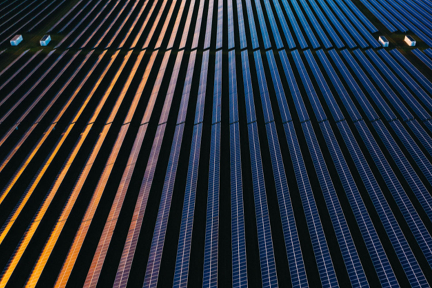 Nahaufnahme eines Solarmoduls