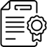 Icône - document ou certificat.